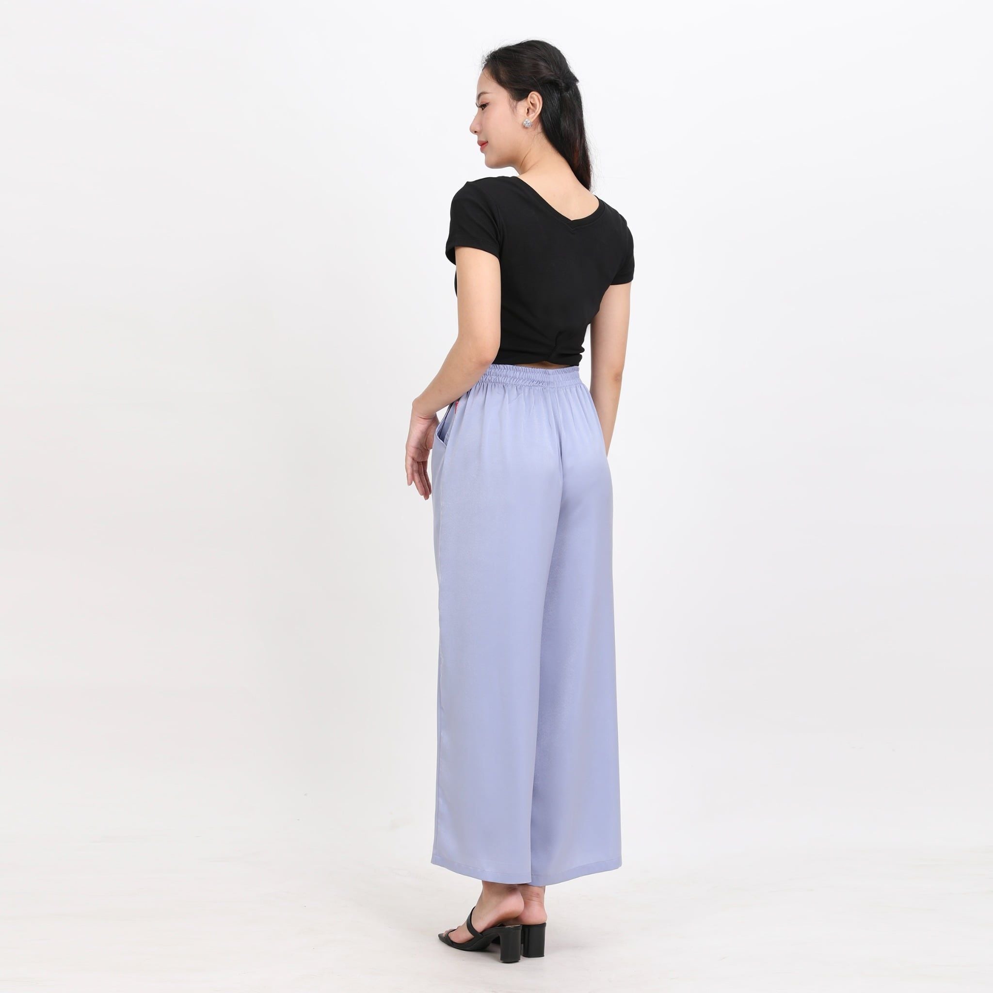 Quần dài nữ Ống Rộng Thời Trang chất lụa 588p 8524