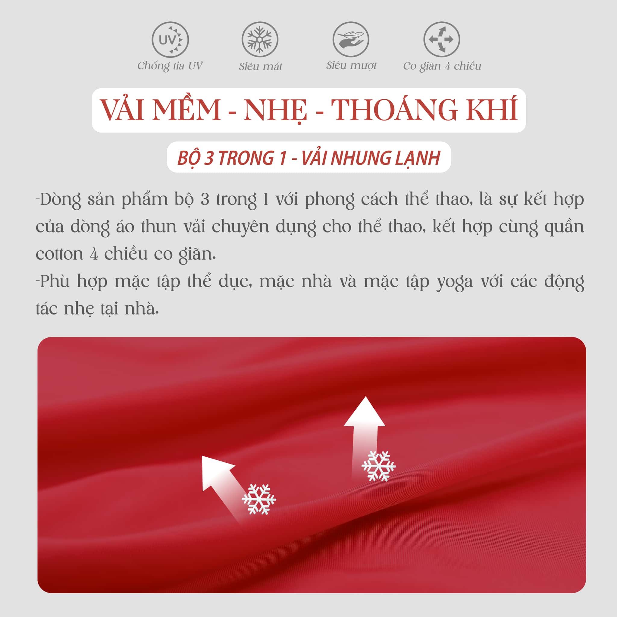 Set đồ bộ nữ kiểu quần dài tay ngắn chất nhung lạnh 153p 6002