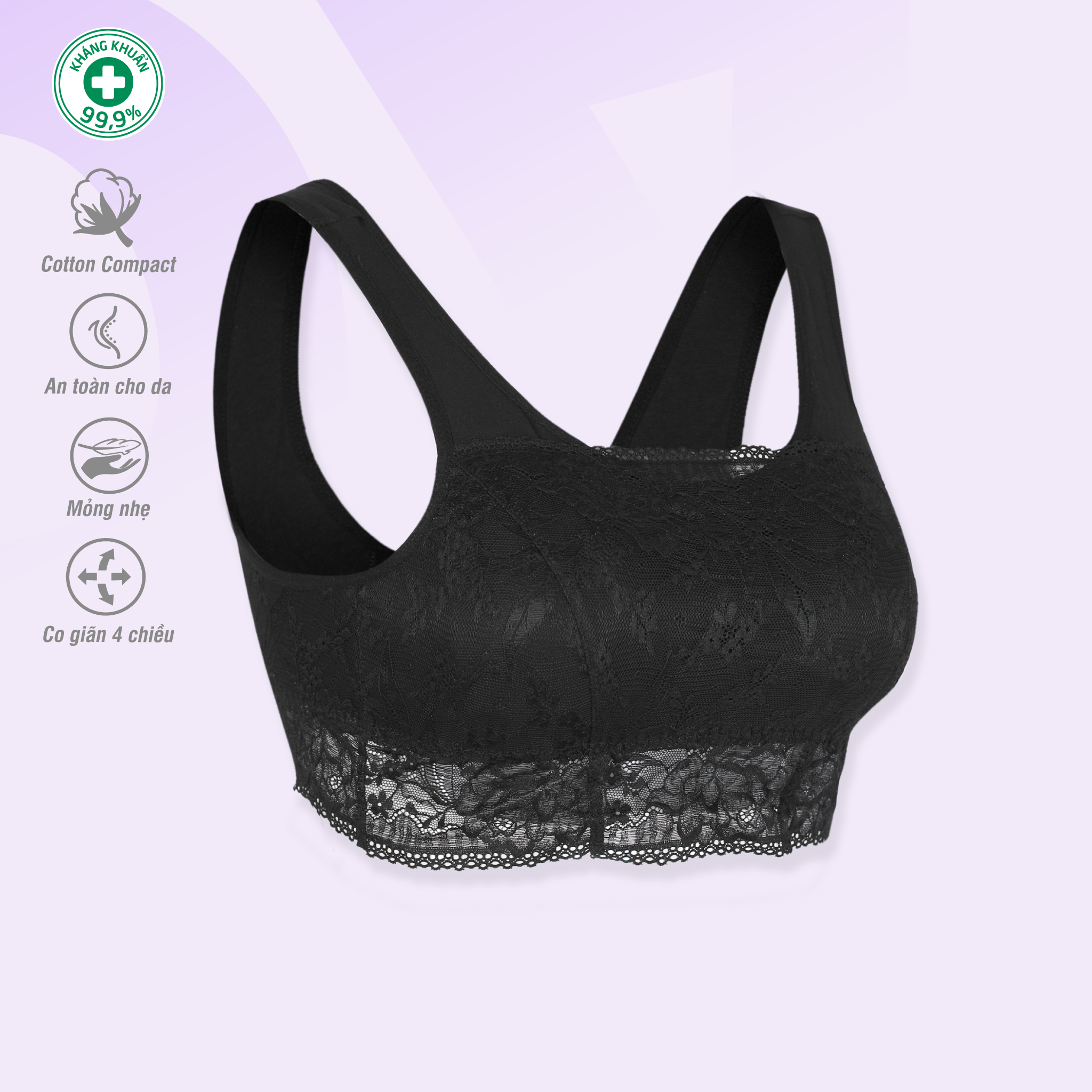 Áo lót ngực bản ren cao cấp 08A 8858