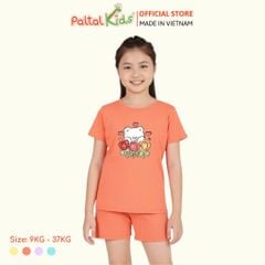 Đồ Bộ Đùi Cơ Bản Cotton Mỹ Bé Gái Cao Cấp - 025 2140 - Size 9