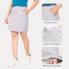 Chân váy chất vảy cá cotton 402p 8075