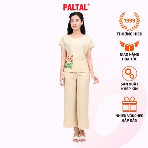 Set đồ bộ nữ kiểu quần dài tay Lỡ Linen 383p 3356