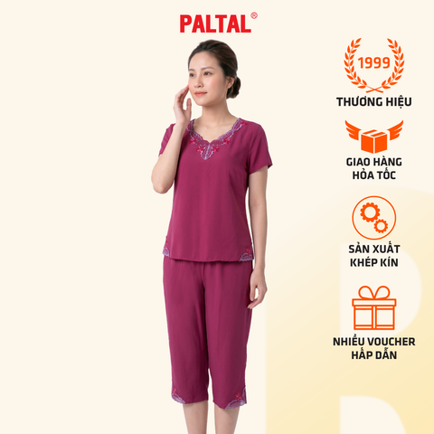 Set đồ bộ nữ kiểu quần lửng Tay Ngắn chất thun lạnh siêu bền 014p 6098