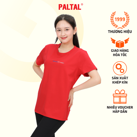 Áo thun nữ cổ tròn tay ngắn phom rộng chất cotton siêu mát 020p 0372
