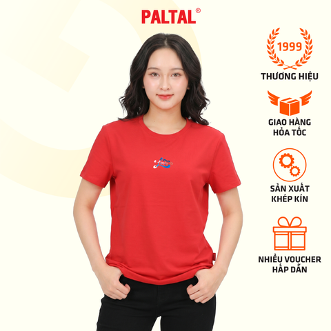 Áo thun nữ cổ tròn tay ngắn phom rộng chất cotton siêu mát 020p 0373