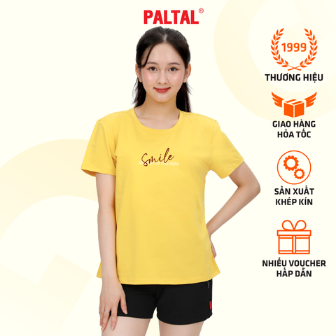Áo thun nữ cổ tròn tay ngắn phom rộng chất cotton siêu mát 020p 0376