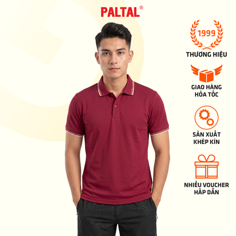 Áo thun nam tay ngắn cổ polo form suông chất Poly co dãn 4 chiều 310p 0377