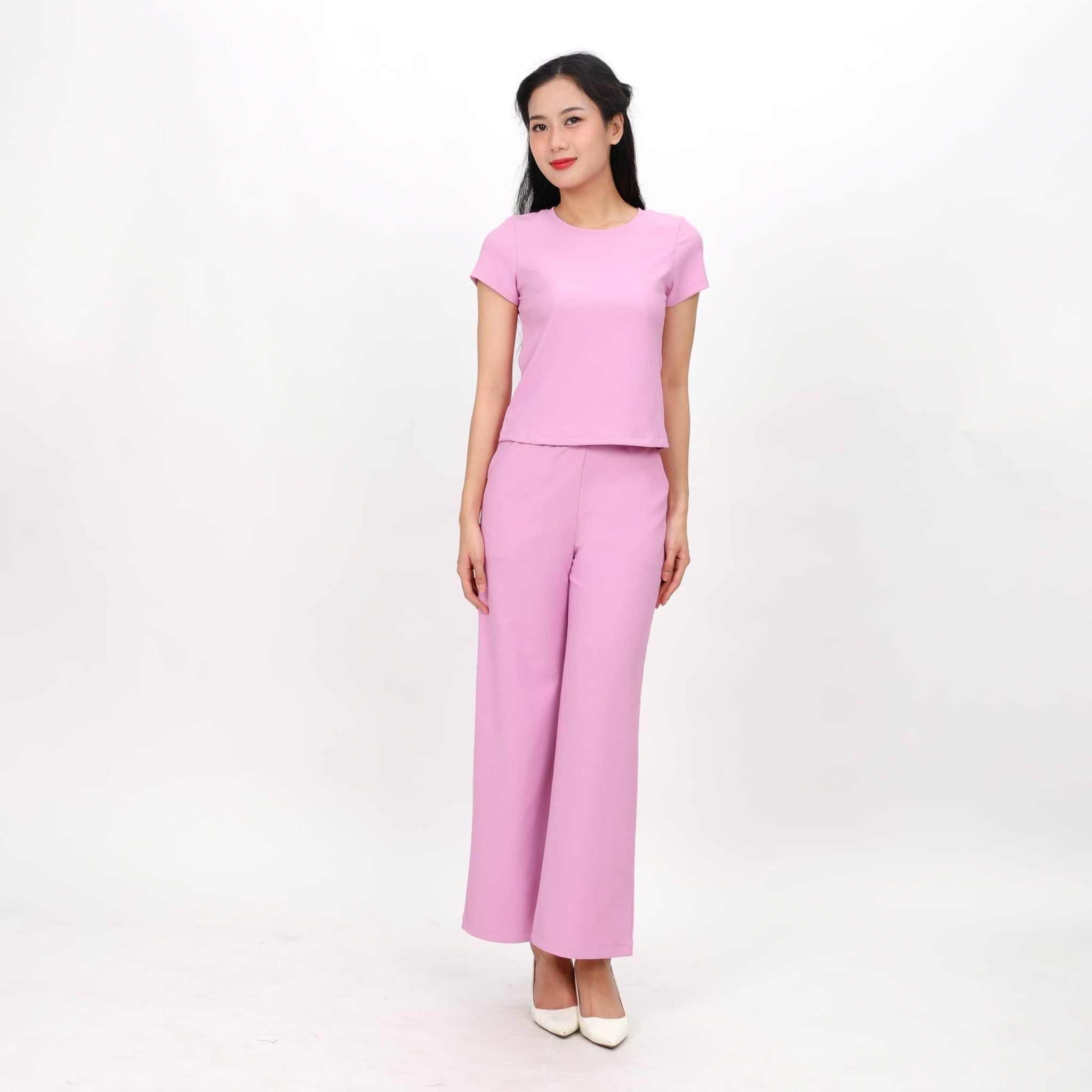 Set đồ bộ nữ kiểu quần dài tay ngắn chất rip chất cotton siêu mát 223p 3400