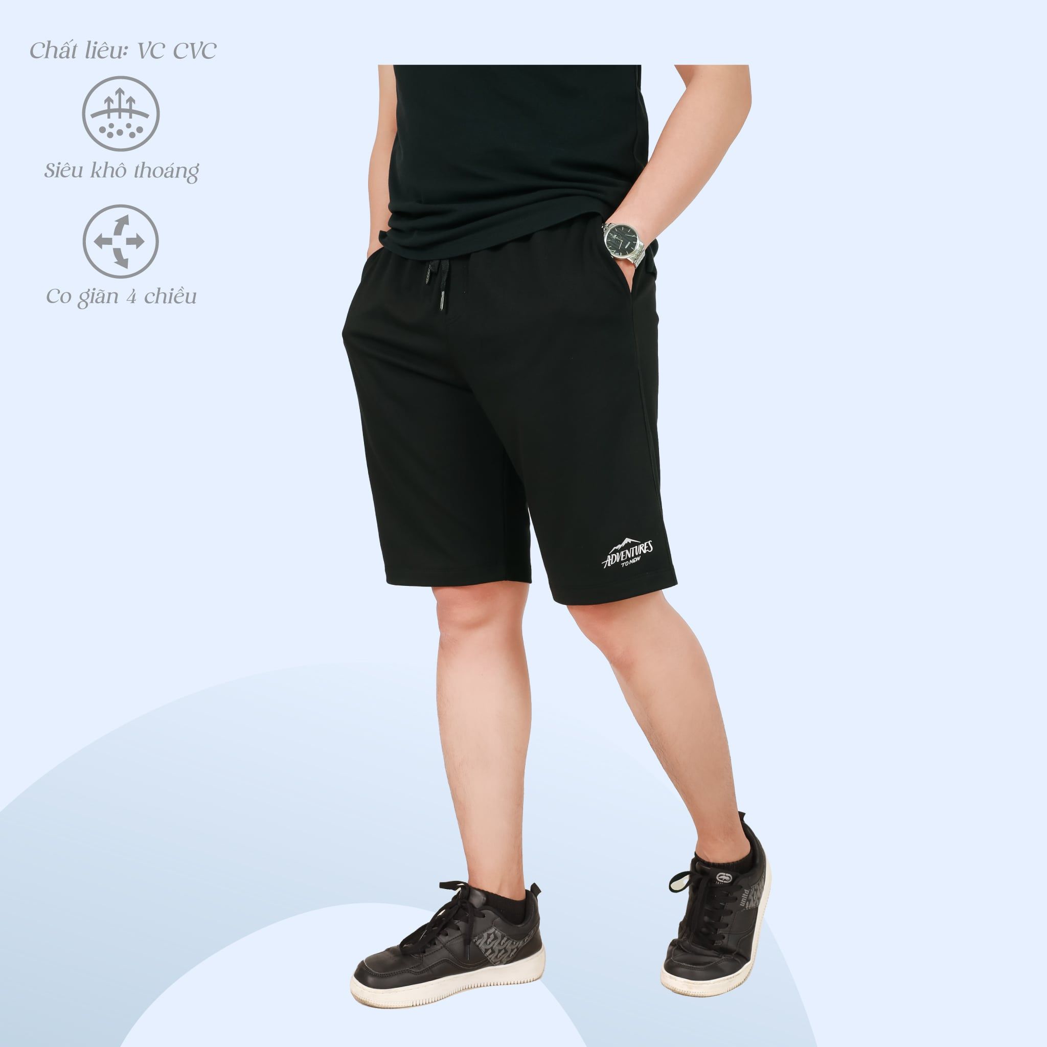 Quần Đùi Nam chất vảy cá cotton cvc mát 408p 8057
