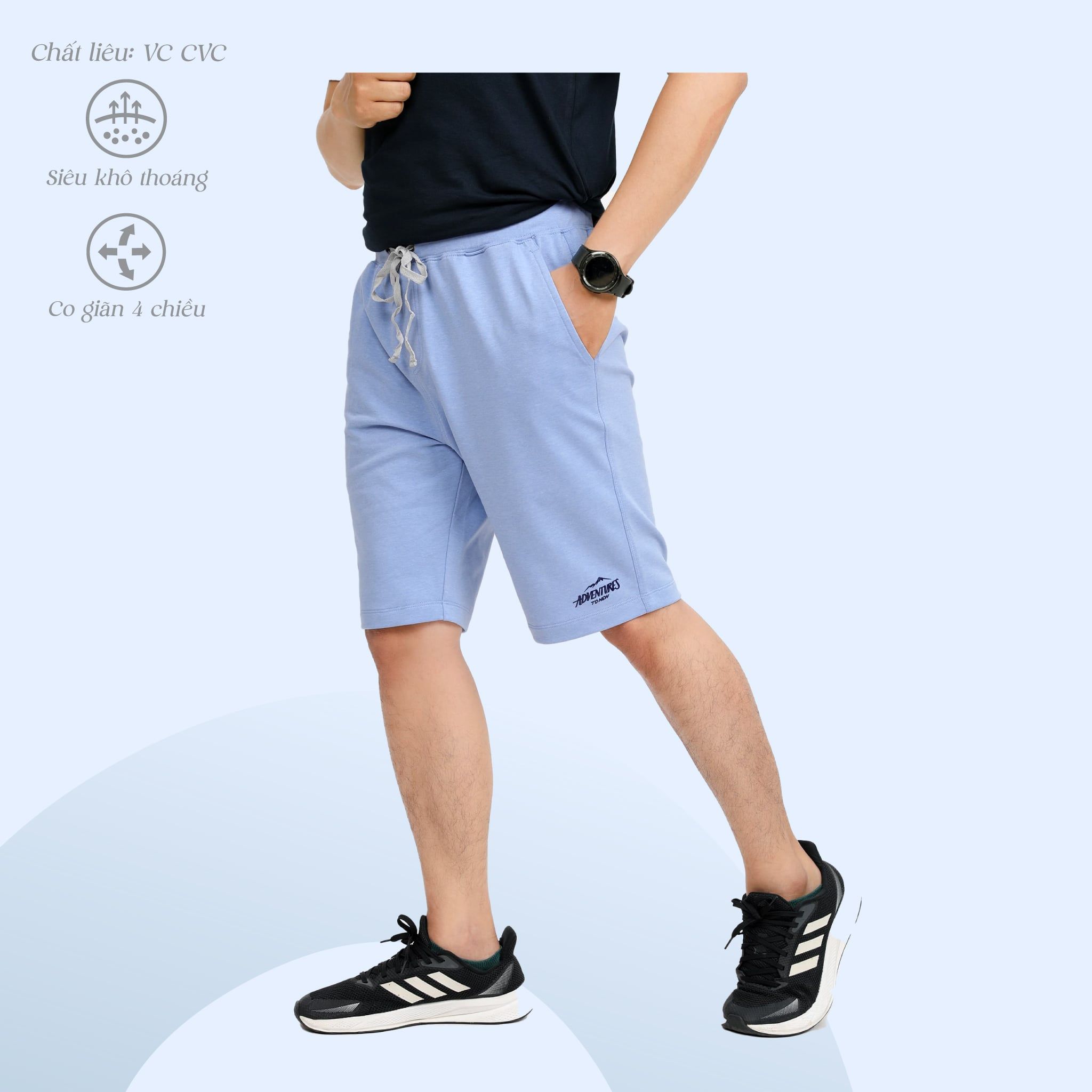 Quần Đùi Nam chất vảy cá cotton cvc mát 408p 8057