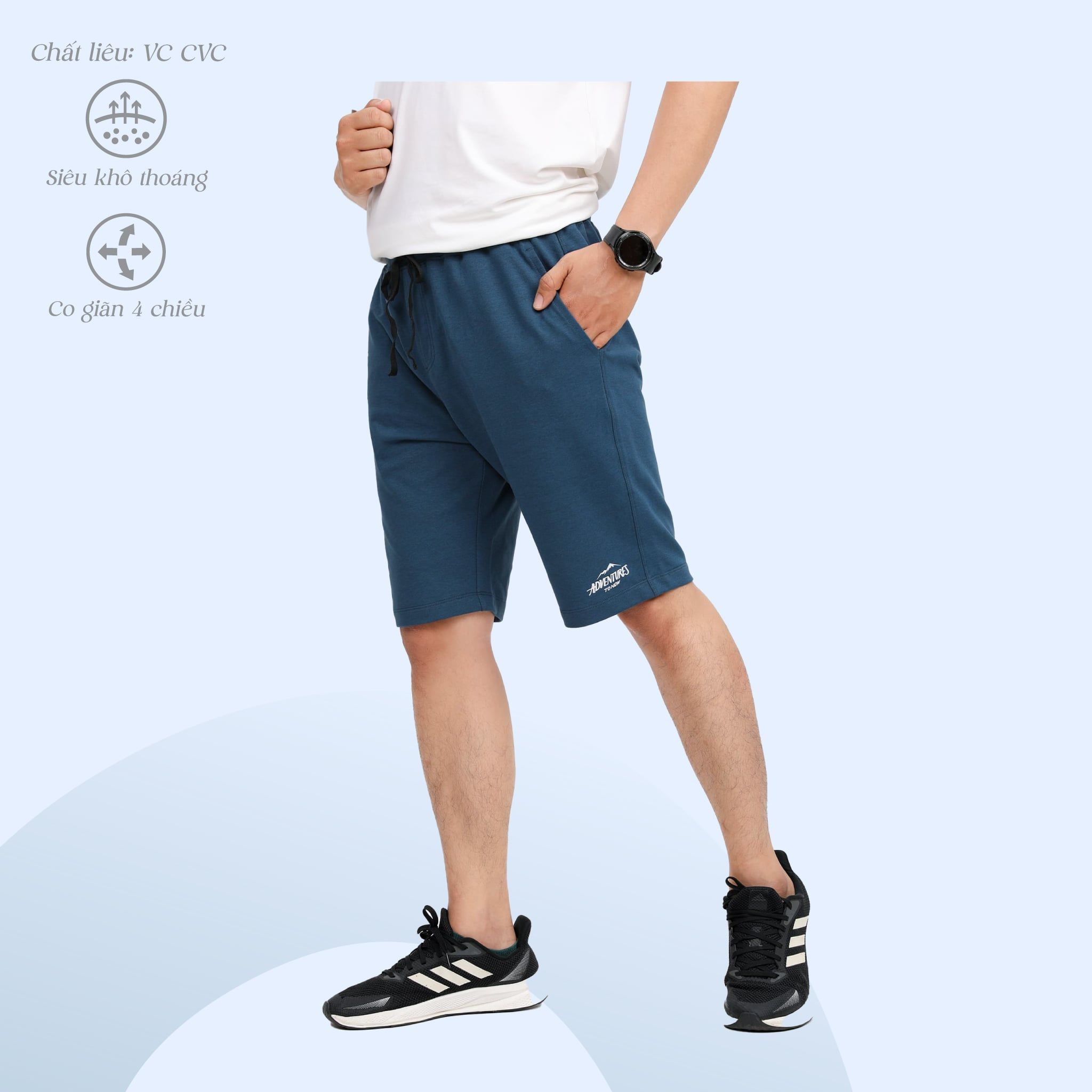 Quần Đùi Nam chất vảy cá cotton cvc mát 408p 8057