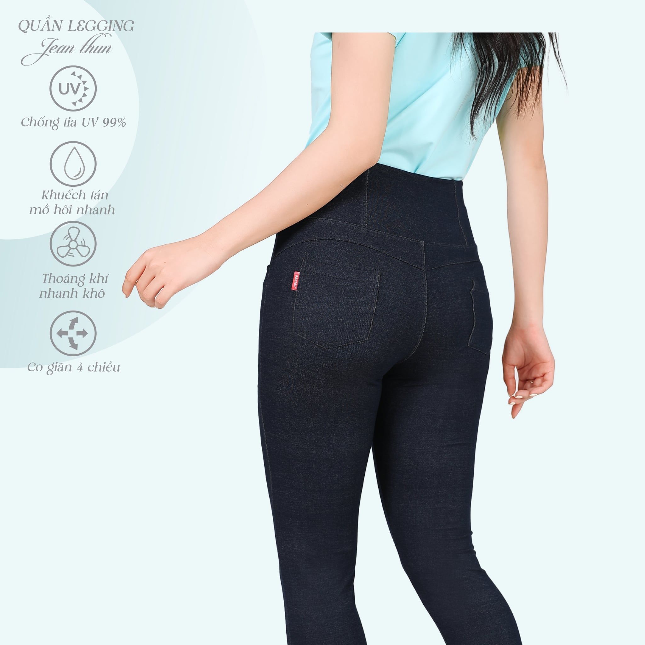 Quần dài chất liệu jean thun cao cấp QD 508p 8076