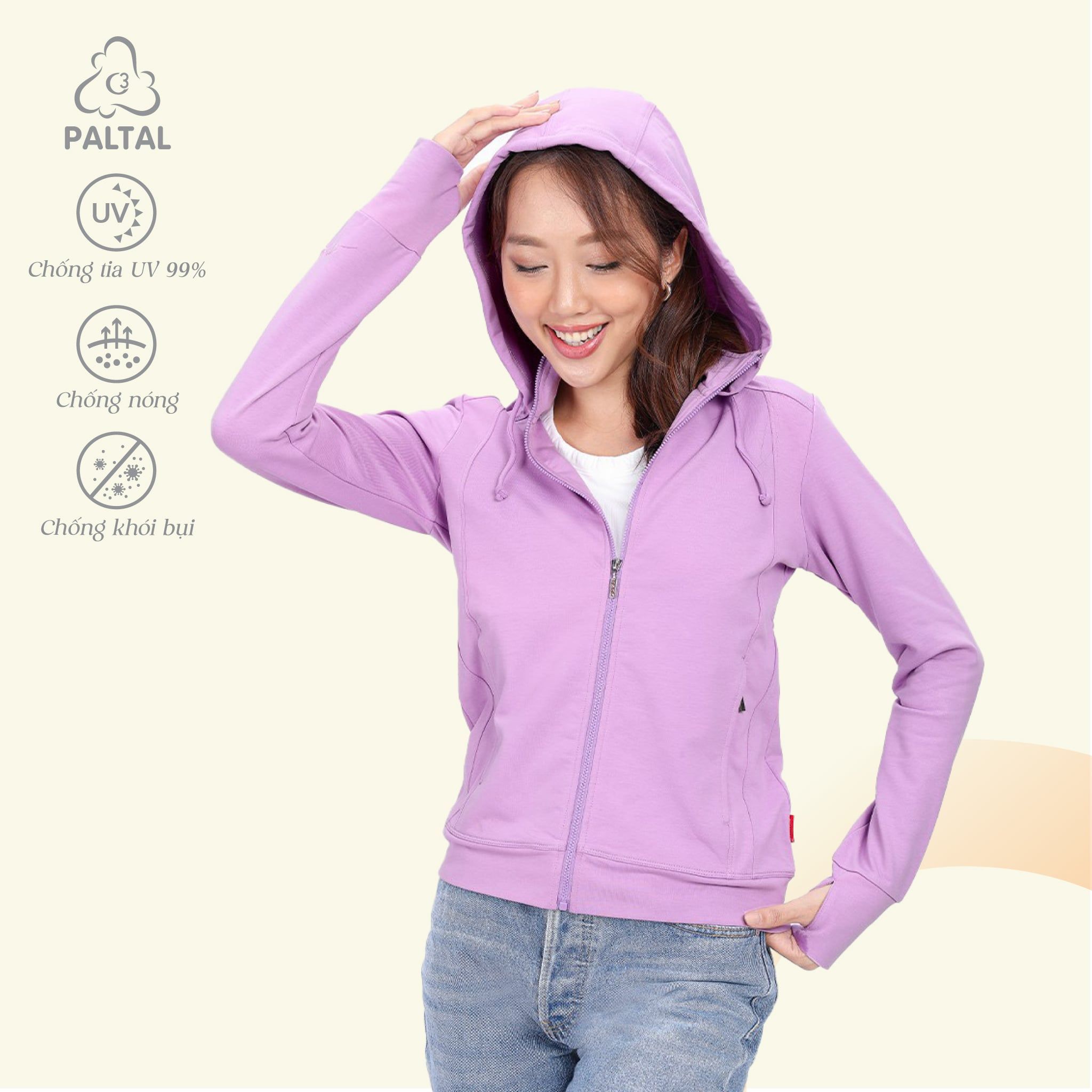 BST Áo khoác nữ chống nắng chống UV chất Vảy cá CVC 401p 1216 / 1232 / 1218