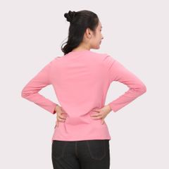 Phôi áo thun nữ tay dài Cổ Tim chất cotton siêu mát 020p 0264