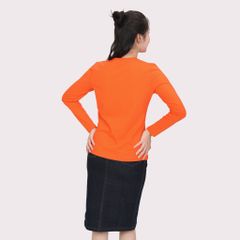 Phôi áo thun nữ tay dài Cổ Tim chất cotton siêu mát 020p 0264