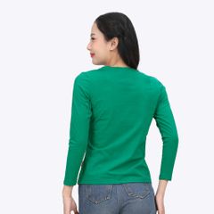Áo thun nữ tay dài Cổ Tim chất cotton siêu mát 020p 0271
