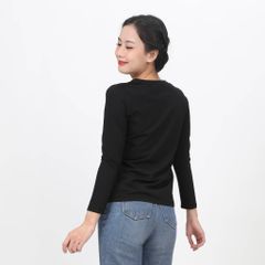 Áo thun nữ tay dài Cổ Tim chất cotton siêu mát 020p 0271