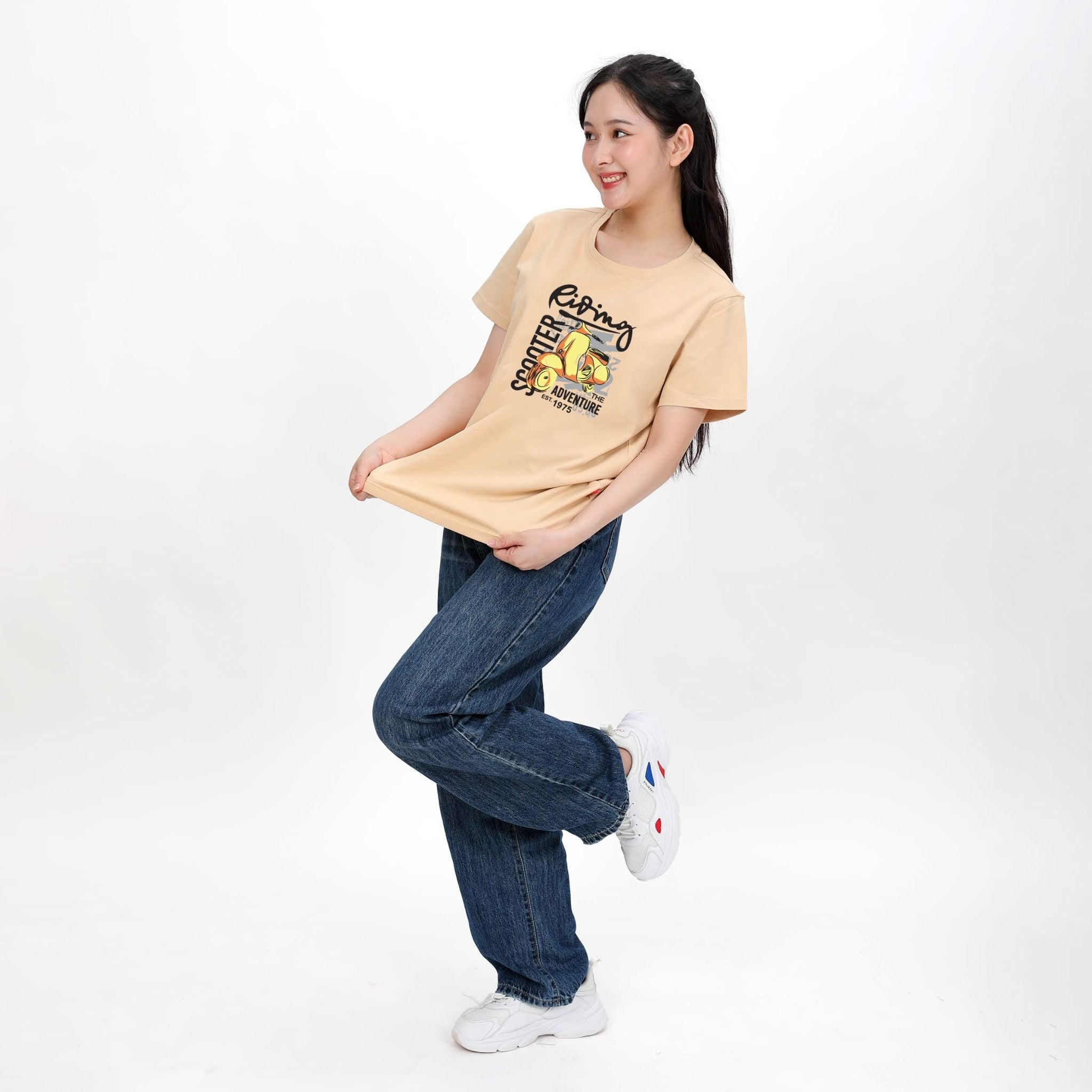 Áo thun nữ tay ngắn Form Rộng chất cotton siêu mát 020p 0285