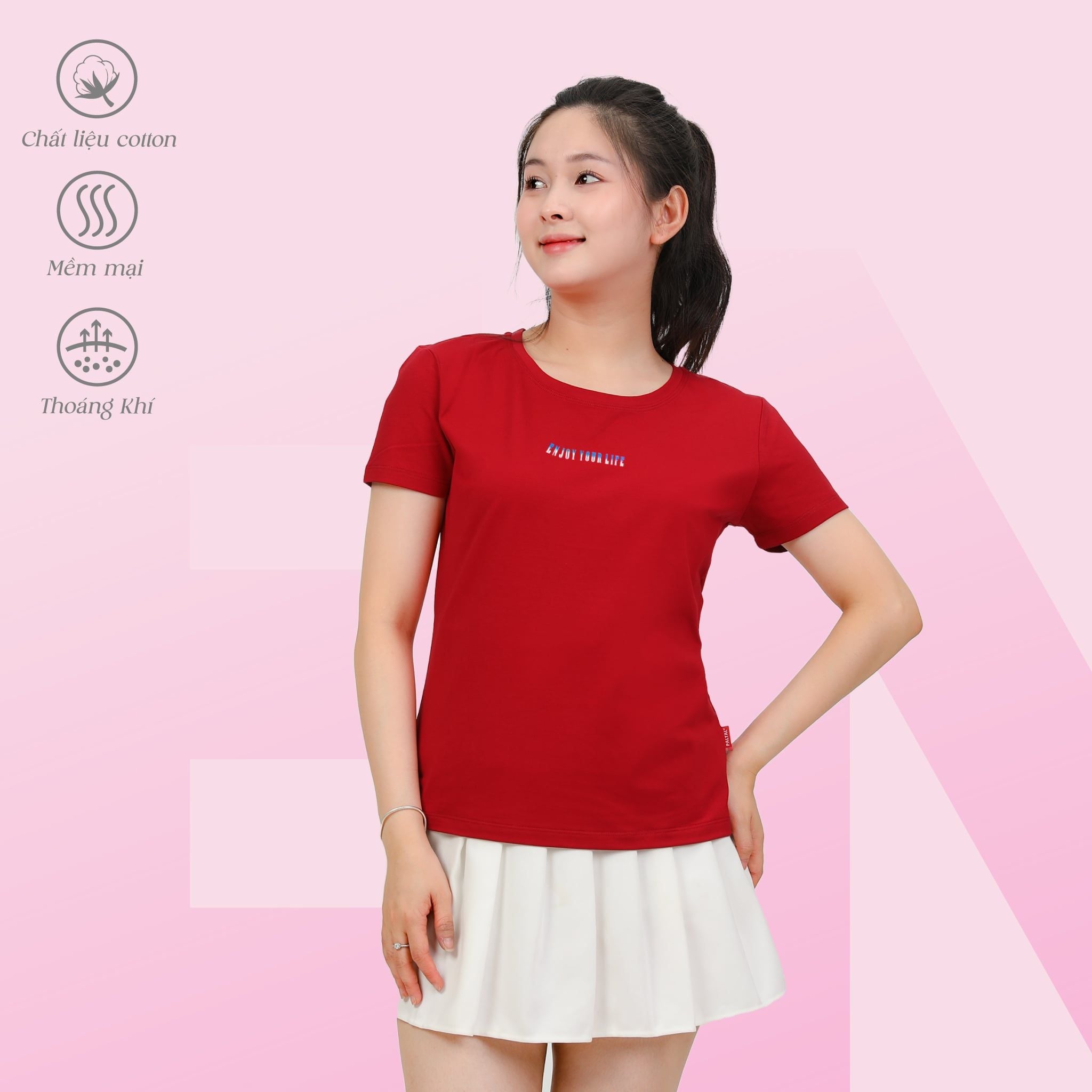Áo thun nữ tay ngắn chất cotton siêu mát Form Suông 020p 0319