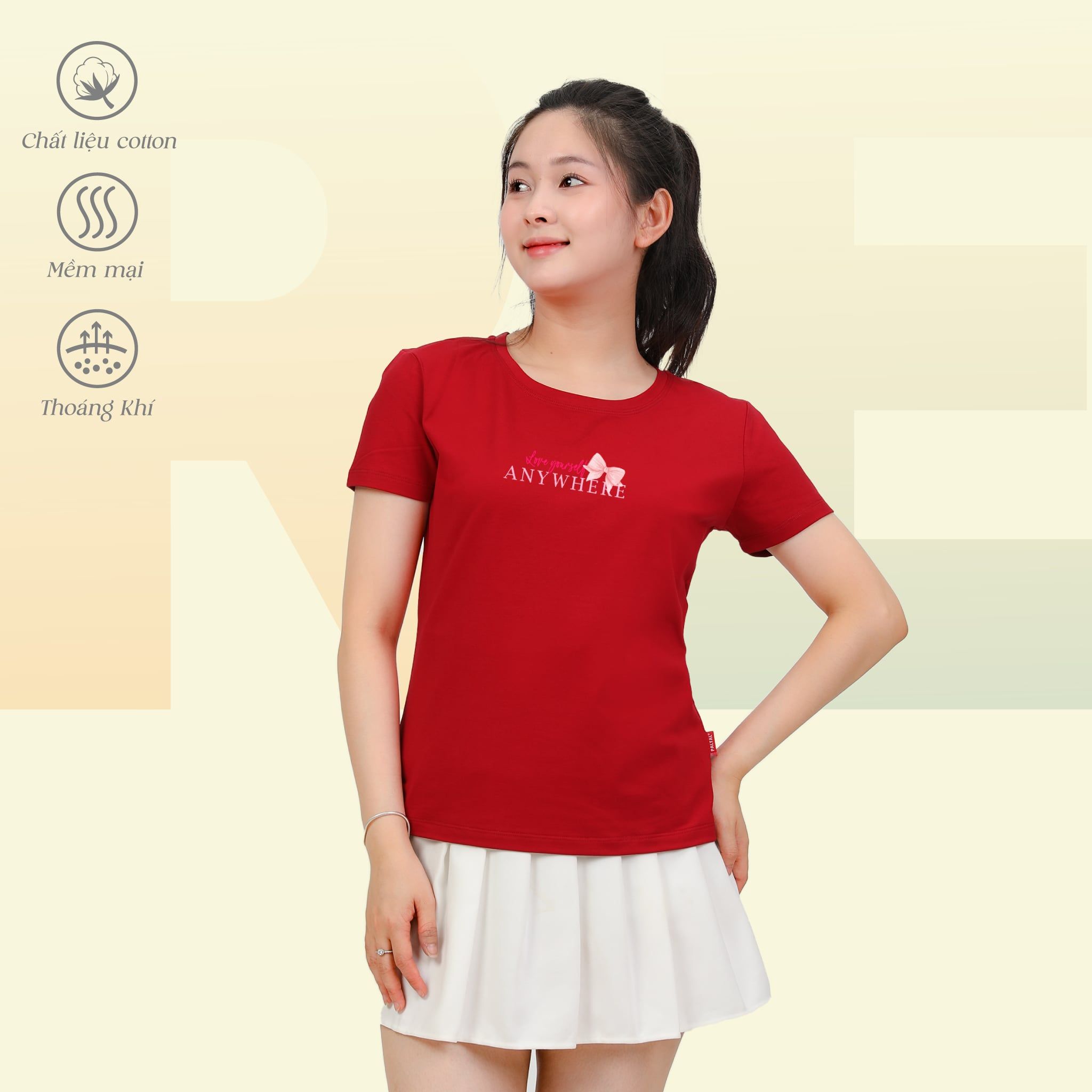Áo thun nữ tay ngắn Form Suông Cổ Tròn chất cotton siêu mát 020p 0320