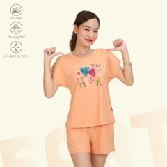 Set đồ bộ nữ kiểu quần đùi tay ngắn chất poly cát siêu bền 315p 5229