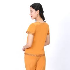 Set đồ bộ nữ kiểu quần dài tay ngắn chất thun lạnh siêu bền 013p 6015