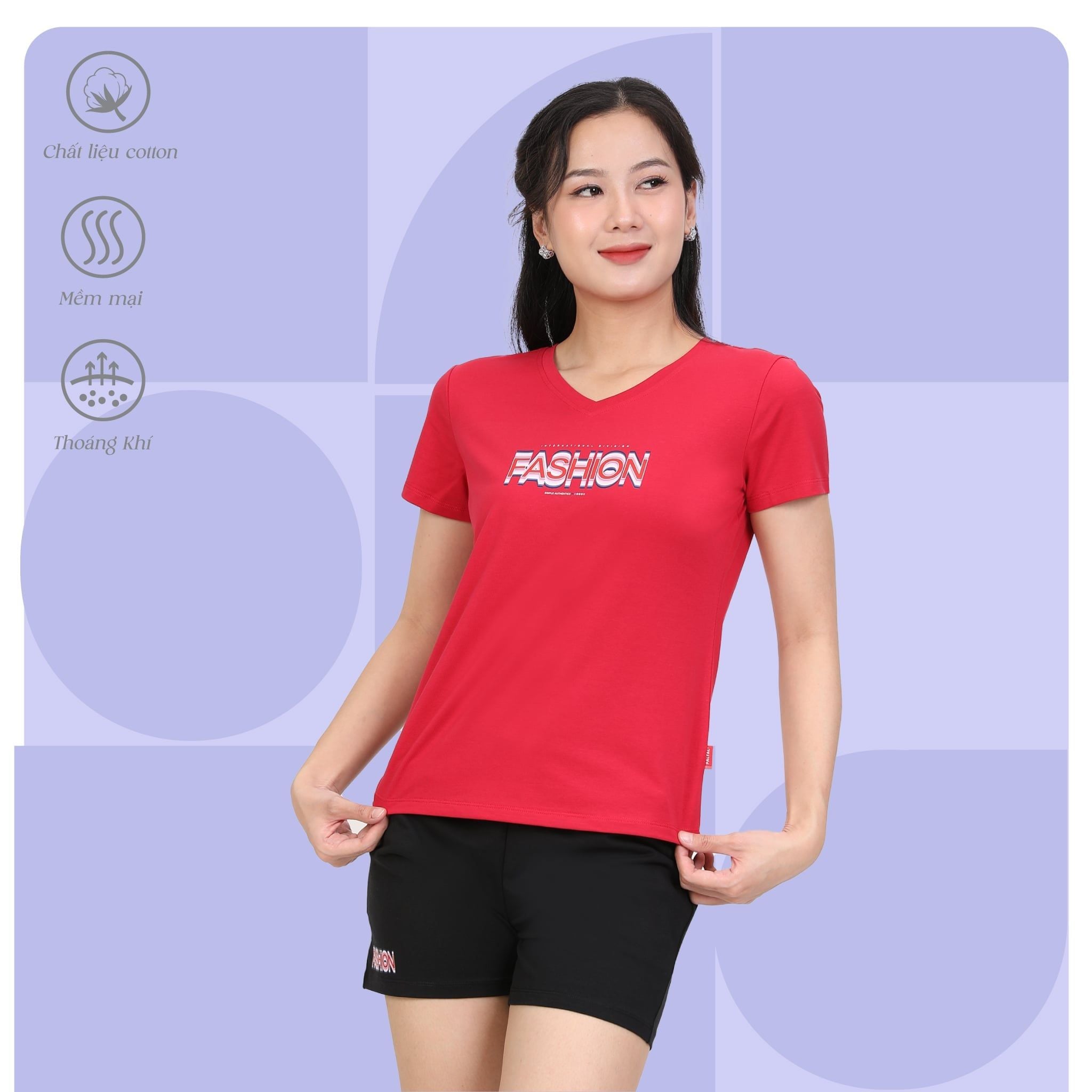 Set đồ bộ nữ kiểu quần đùi tay ngắn chất cotton siêu mát 025p 5206