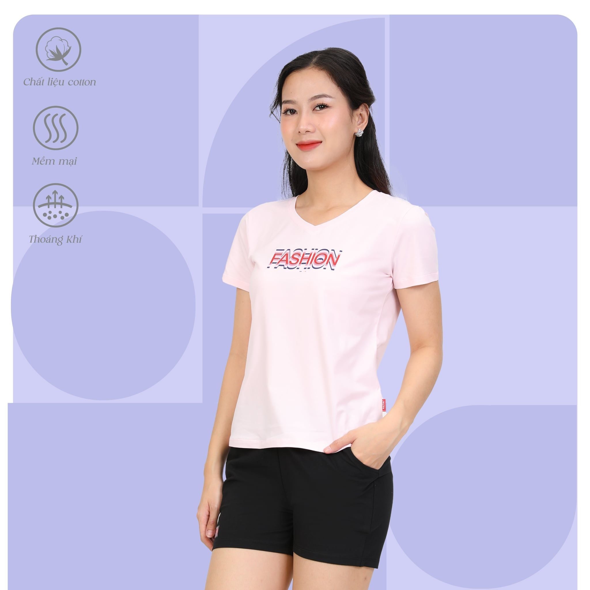 Set đồ bộ nữ kiểu quần đùi tay ngắn chất cotton siêu mát 025p 5206