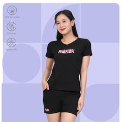 Set đồ bộ nữ kiểu quần đùi tay ngắn chất cotton siêu mát 025p 5206