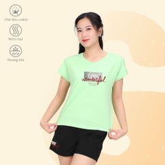 Set đồ bộ nữ kiểu quần đùi tay liền chất cotton siêu mát 025p 5220
