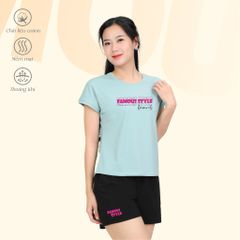 Set đồ bộ nữ kiểu quần đùi tay liền chất cotton siêu mát 025p 5224