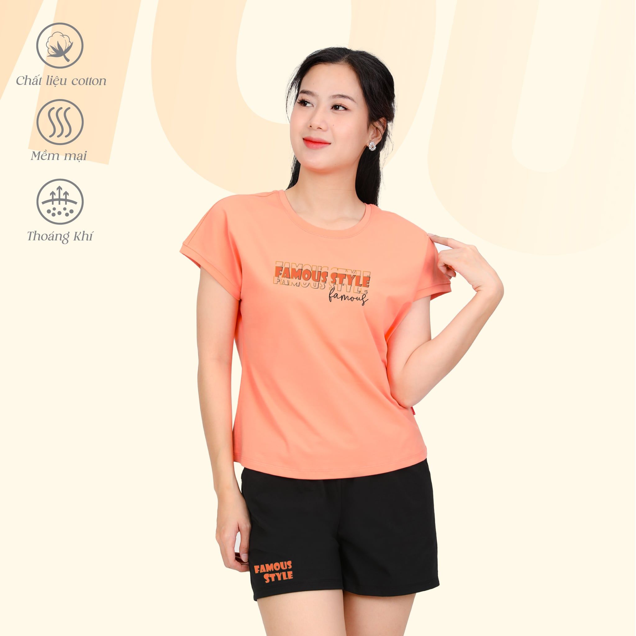 Set đồ bộ nữ kiểu quần đùi tay liền chất cotton siêu mát 025p 5224