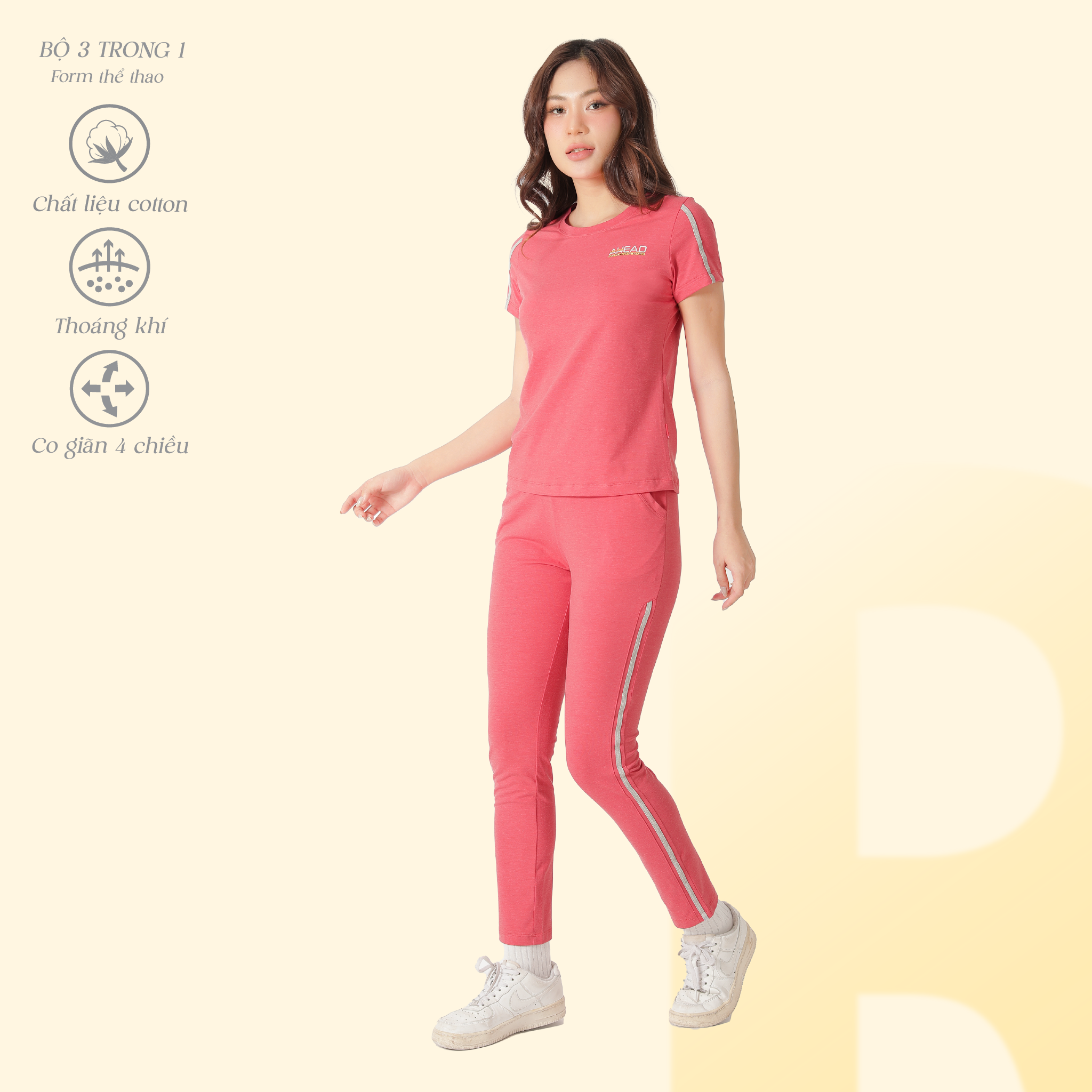Set đồ bộ nữ kiểu quần dài tay ngắn 193p 3219