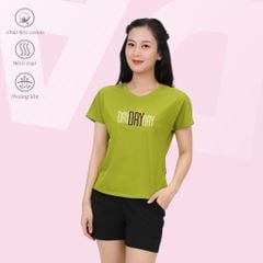 Set đồ bộ nữ kiểu quần đùi nữ kiểu quần đùi tay ngắn chất cotton siêu mát 195p 2053