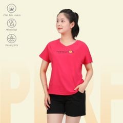 Set đồ bộ nữ kiểu quần đùi tay ngắn chất cotton siêu mát 195p 5217