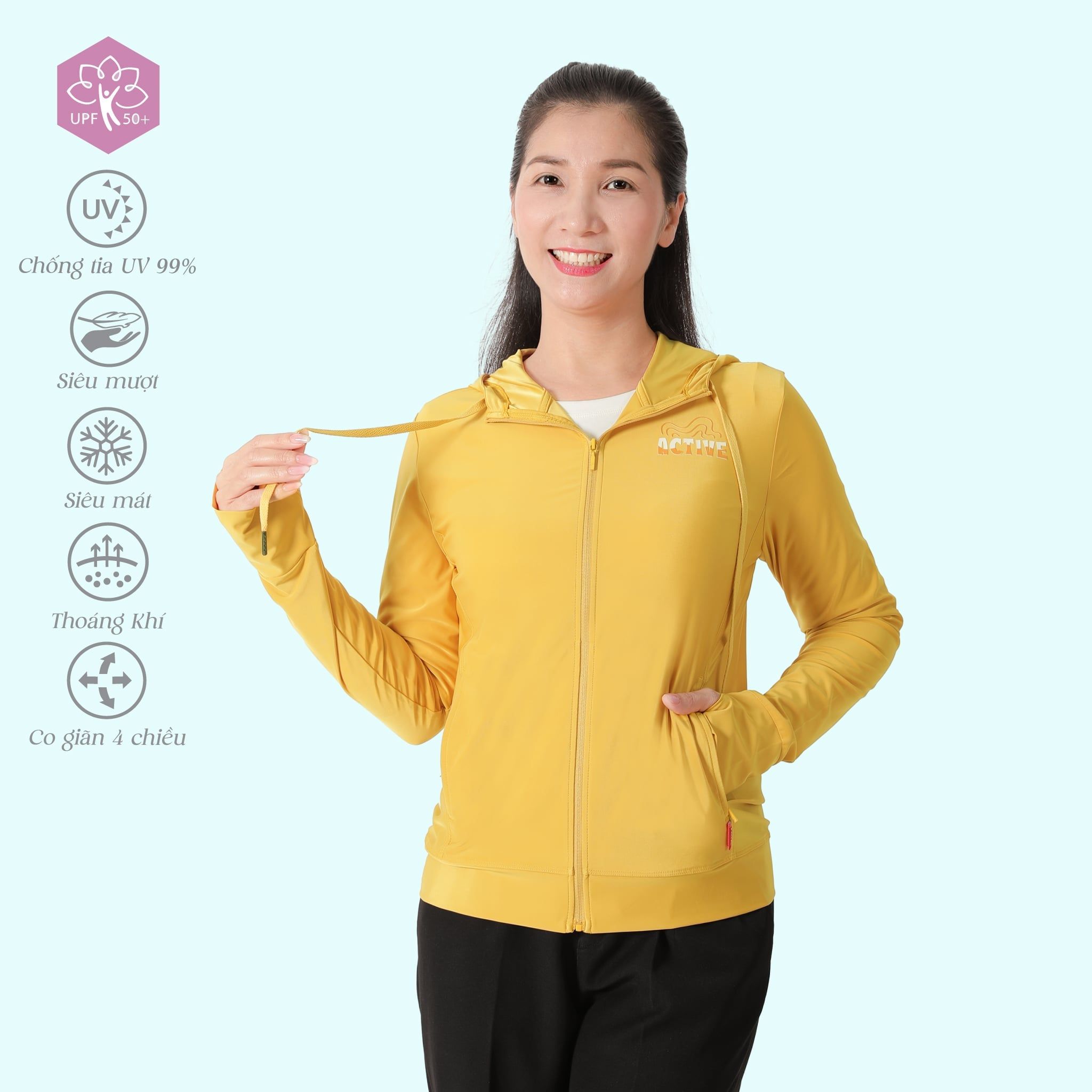 Áo khoác nữ chống nắng, chất nhung lạnh siêu bền 151p 1325