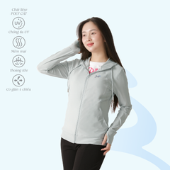 Áo khoác nữ chống nắng, chống UV chất poly cát 311p 1326