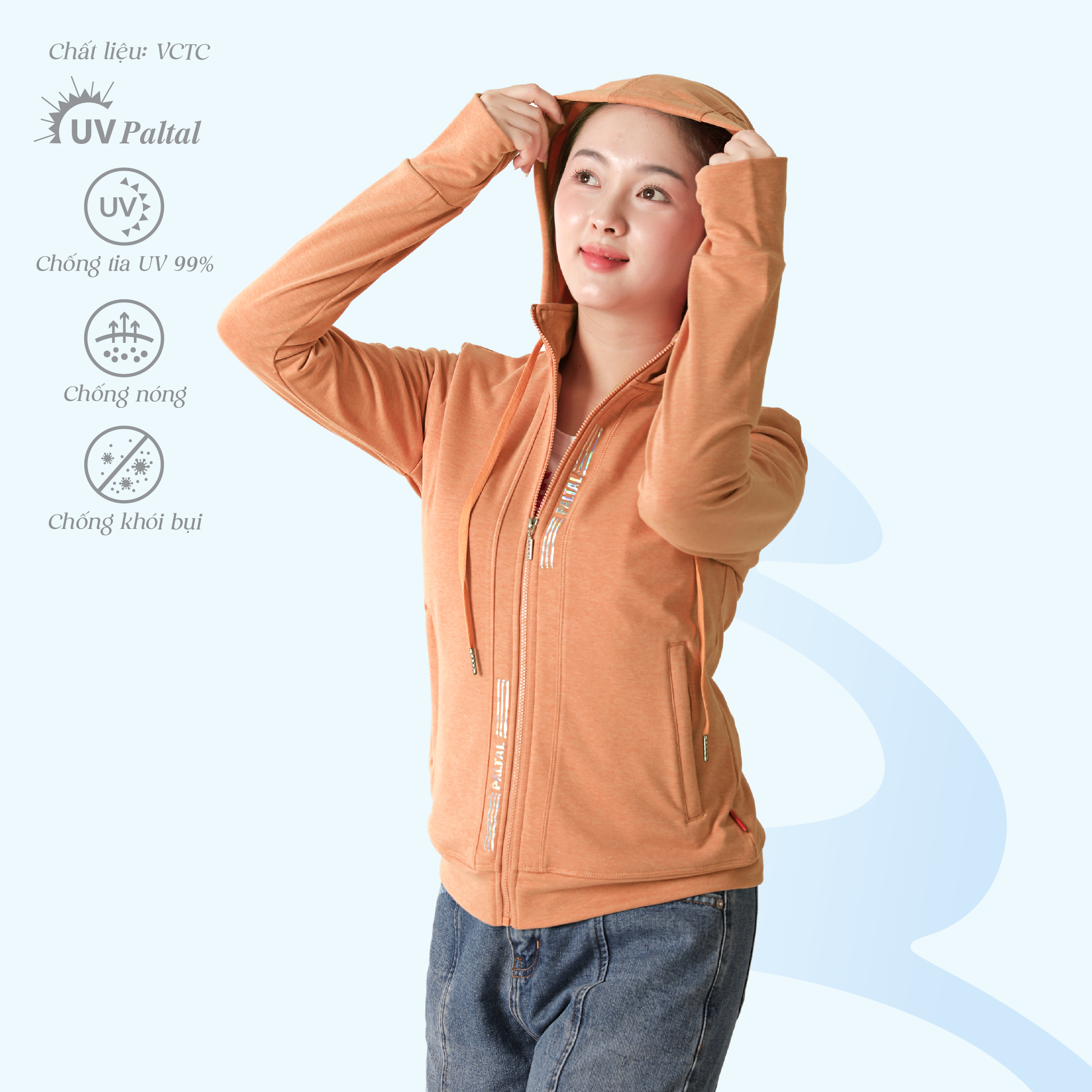 Áo khoác nữ chống nắng, chống UV chất vảy cá cotton siêu mát 431p 1123