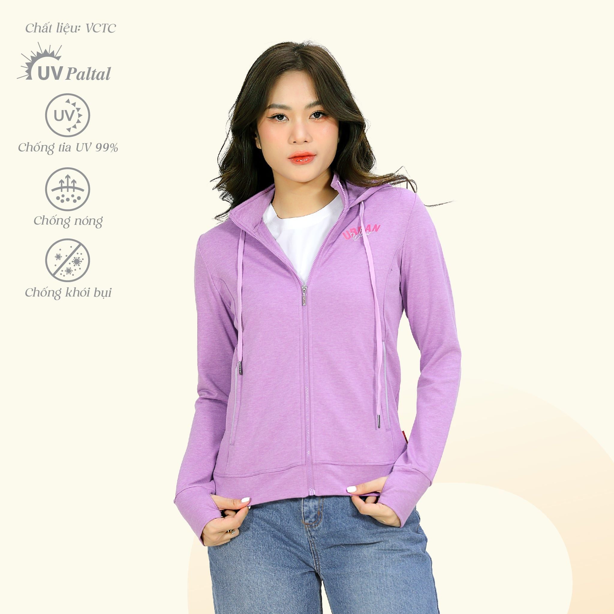 Áo khoác nữ chống nắng, chống UV chất vảy cá cotton siêu mát 431p 1327
