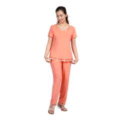 Set đồ bộ nữ kiểu siêu bền kiểu quần dài tay ngắn chất thun lạnh 013p 3280