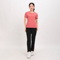 Set đồ bộ nữ kiểu quần dài tay ngắn Thể Thao Cổ Tròn chất nhung lạnh 153p 6009