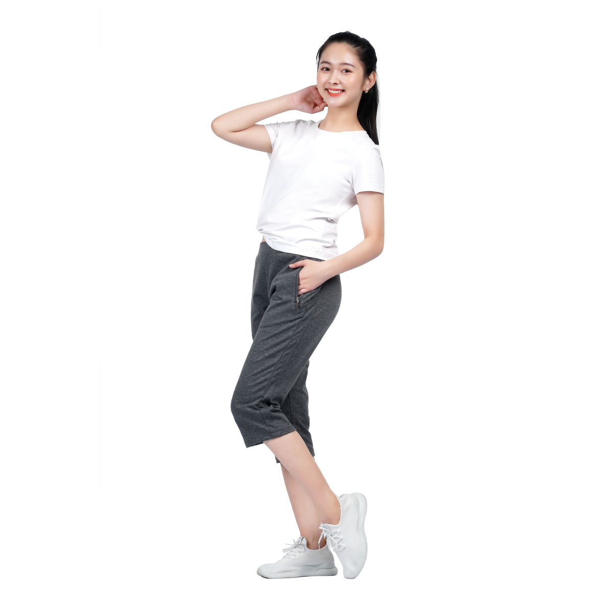 quần ống lửng chất vảy cá cotton siêu mát 408p 8049