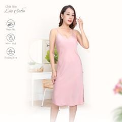 Áo ngủ, Váy ngủ dây chất liệu lụa nhung 262p 2076