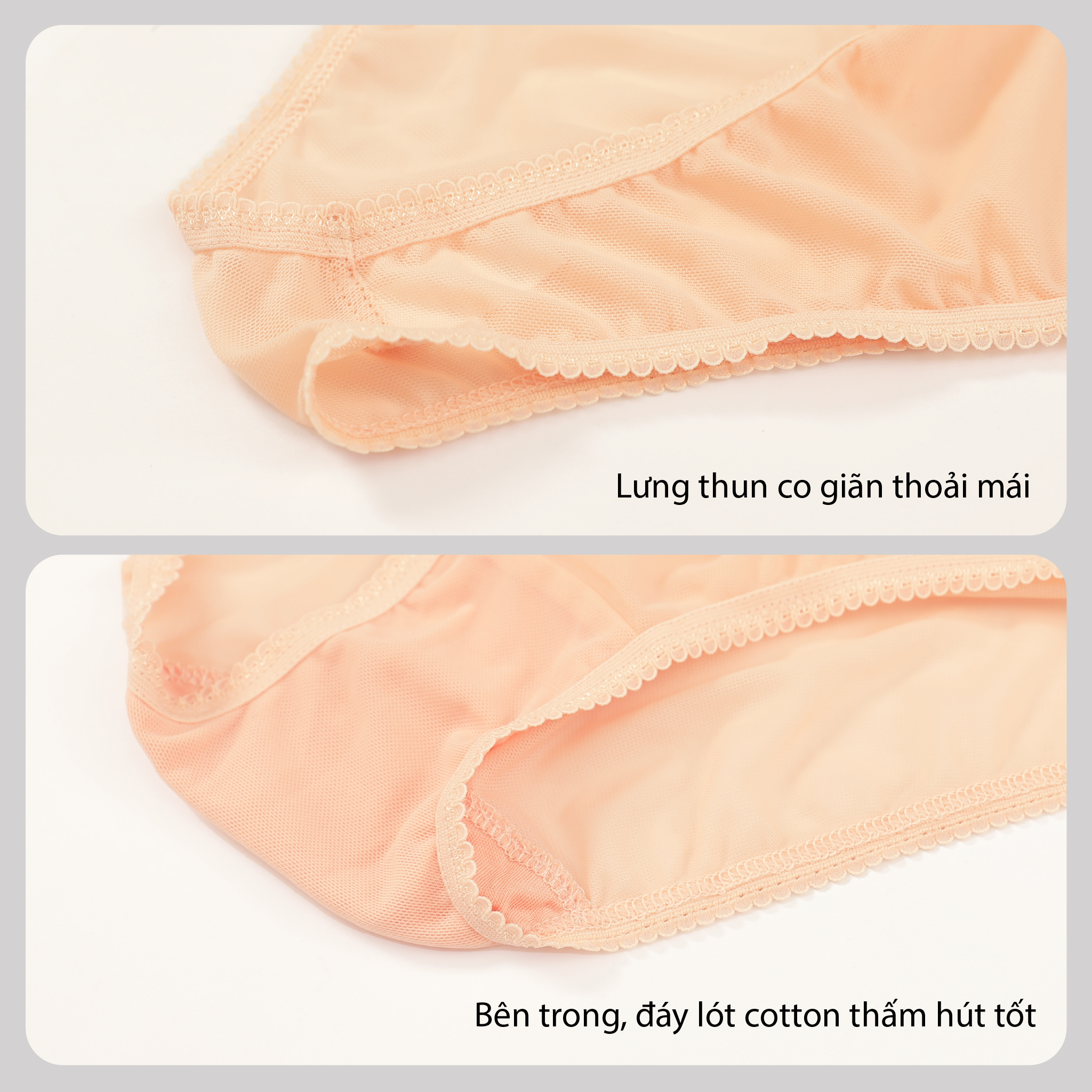 Combo 02-06-10 quần lót nữ voal lưới 077p 7426