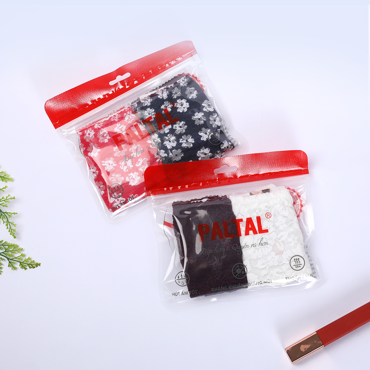Combo 02-06-10 quần lót nữ voal lưới 077p 7265