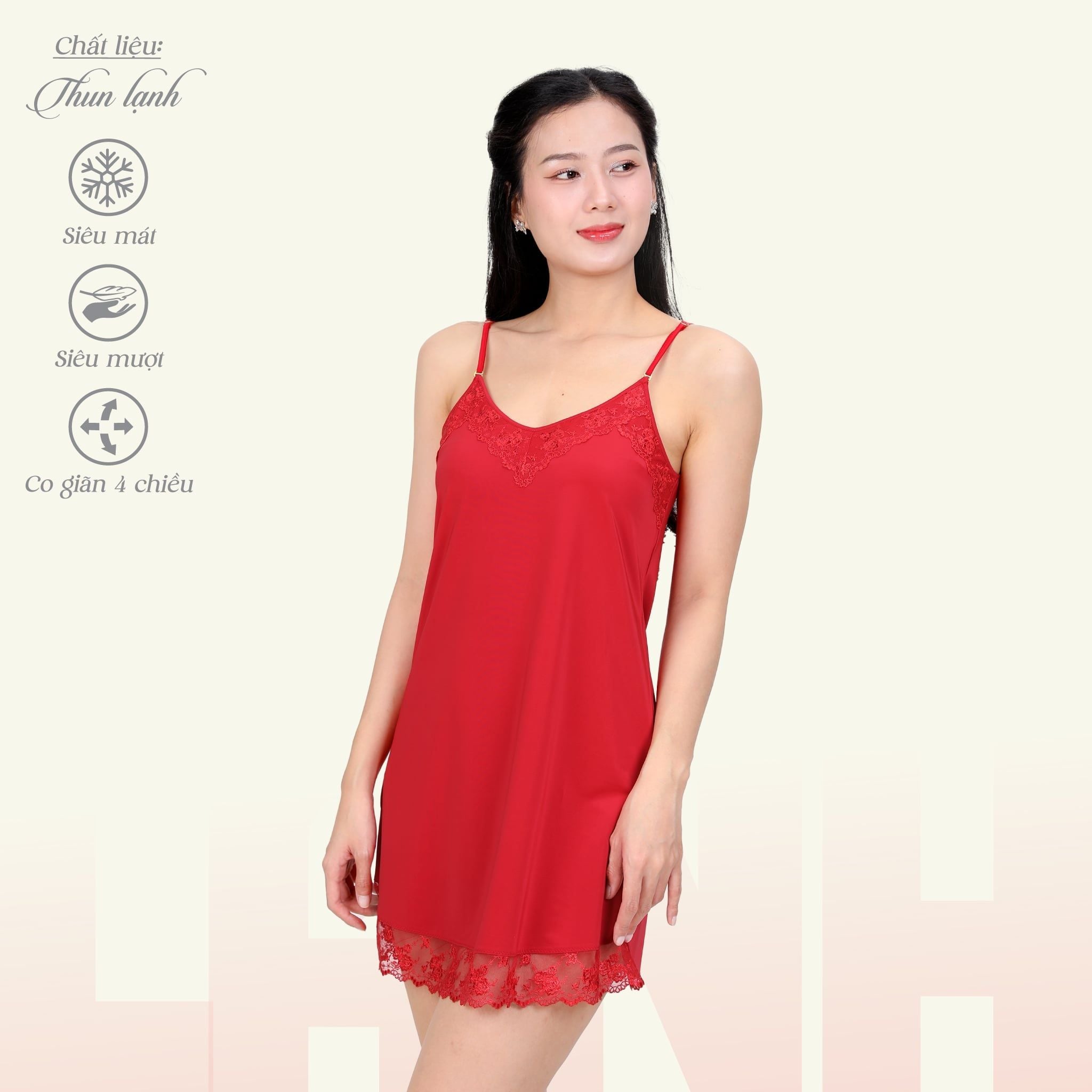 Áo ngủ, Váy ngủ dây chất thun lạnh siêu bền 012p 2048