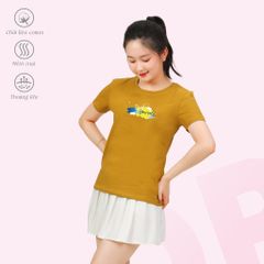 Áo thun nữ tay ngắn chất cotton siêu mát Form Suông 020p 0344