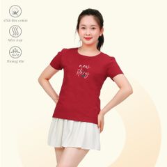 Áo Thun Tay Ngắn Cổ Tròn Form cơ bản Cotton 020p 0349