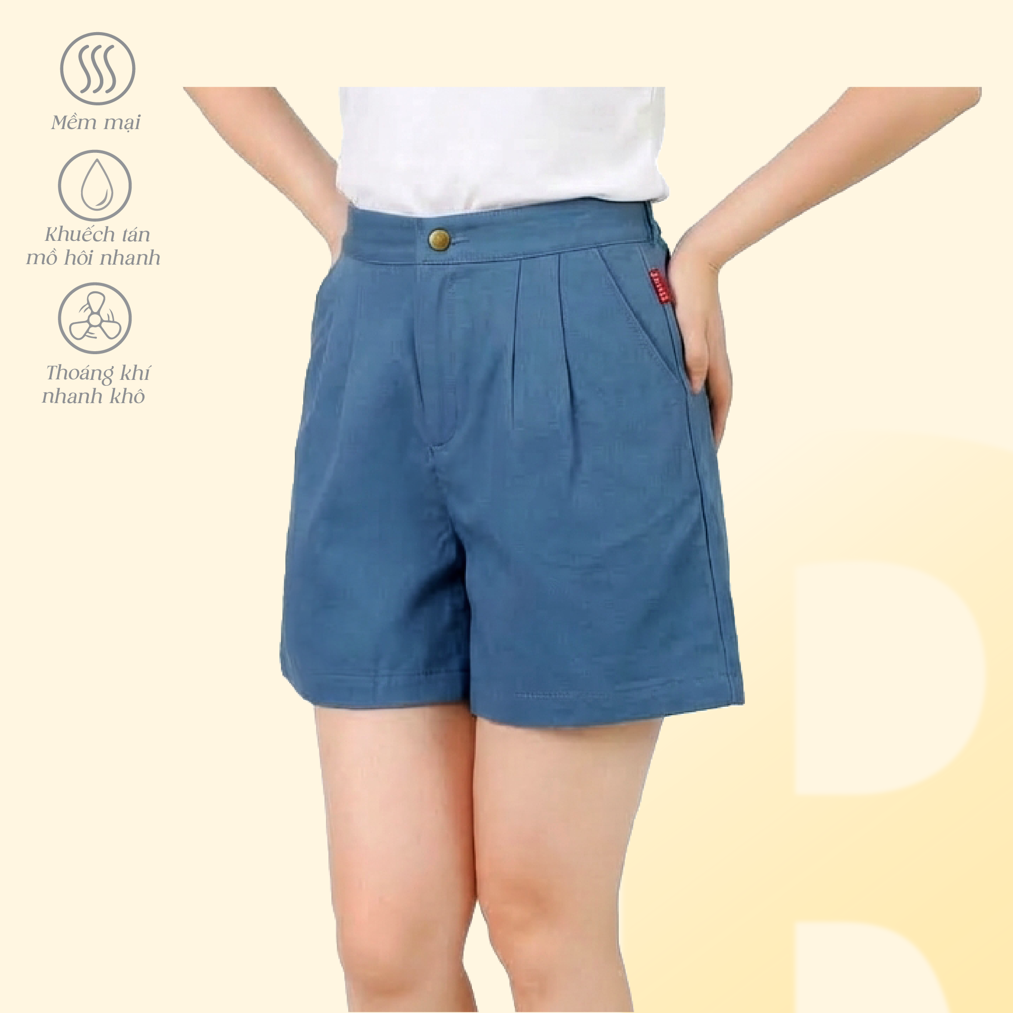 Quần short nữ chất jean thun 508p 8028