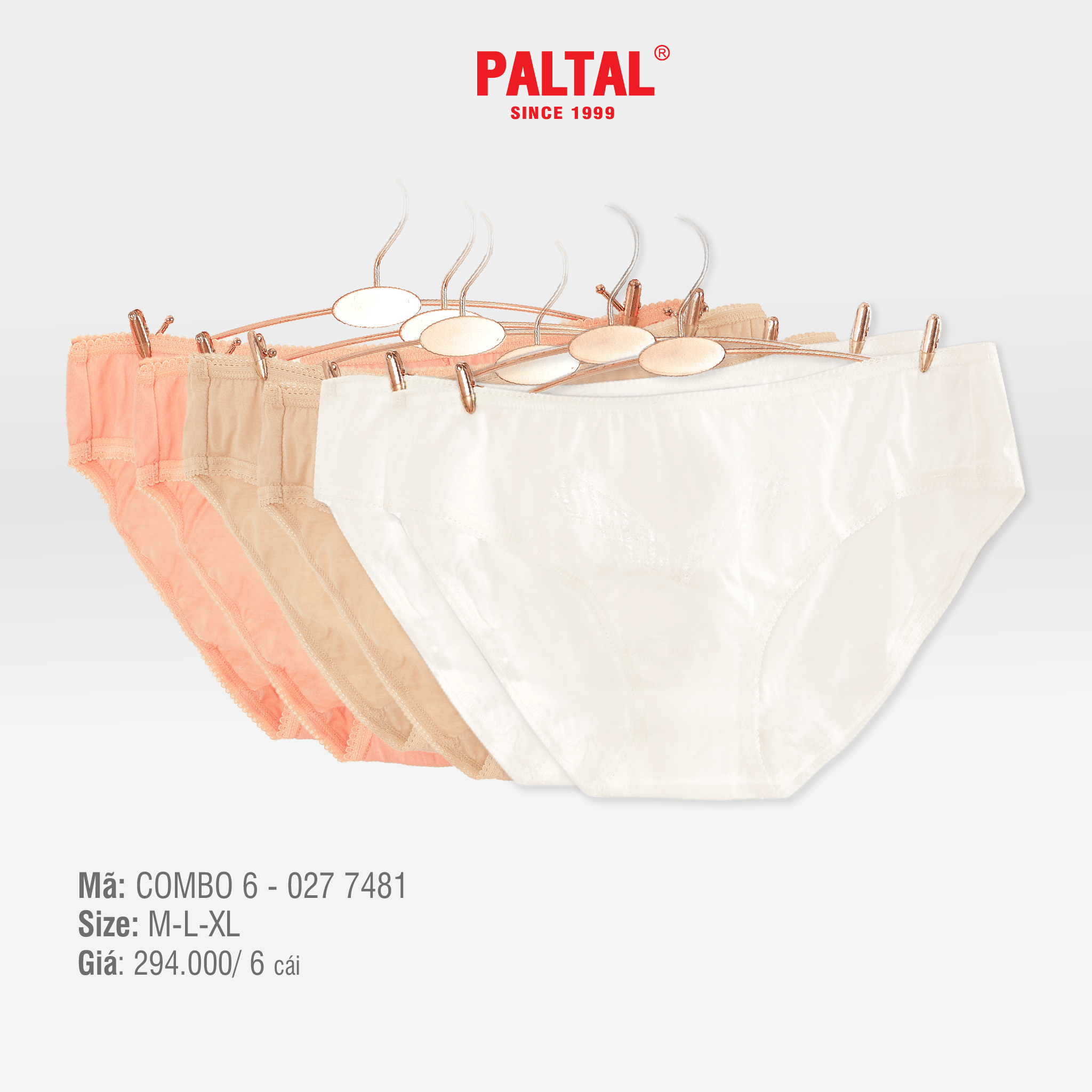 Combo 02-06-10 quần lót nữ chất cotton siêu mát 027p 7481